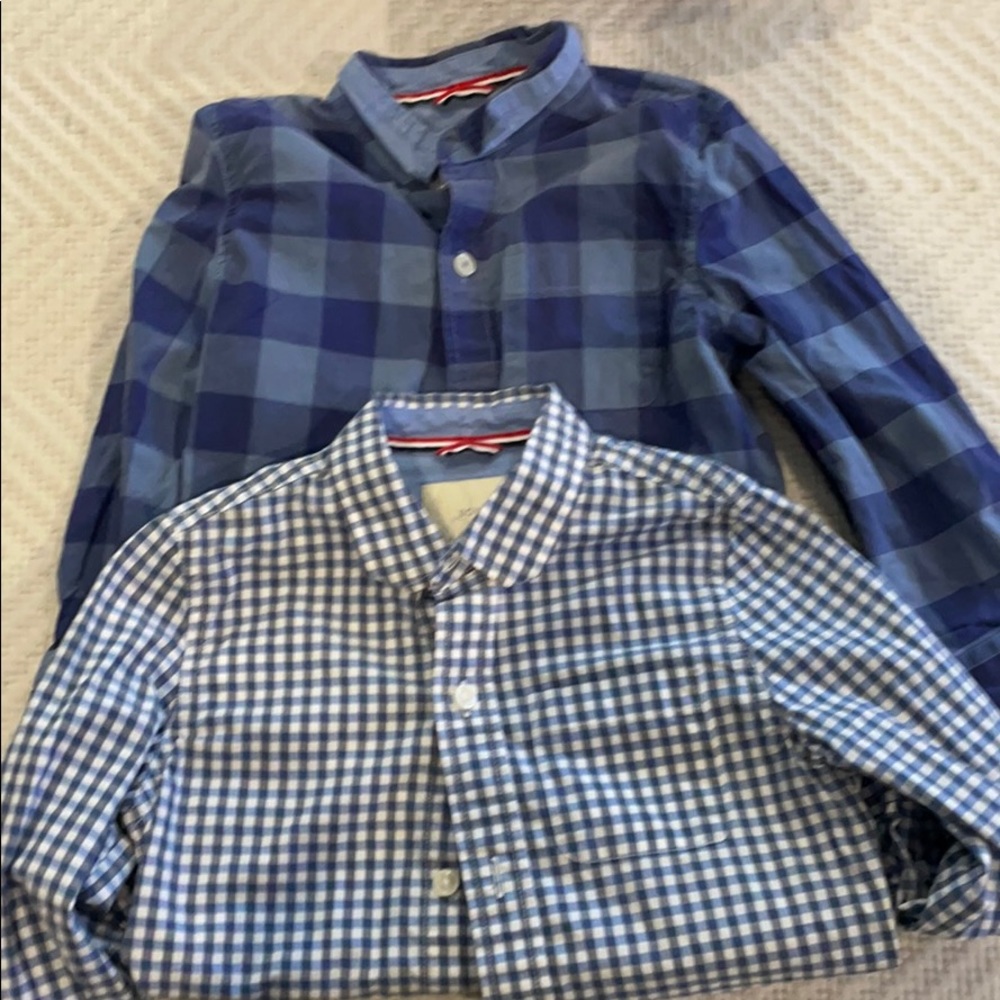 2 boys button down shirts
